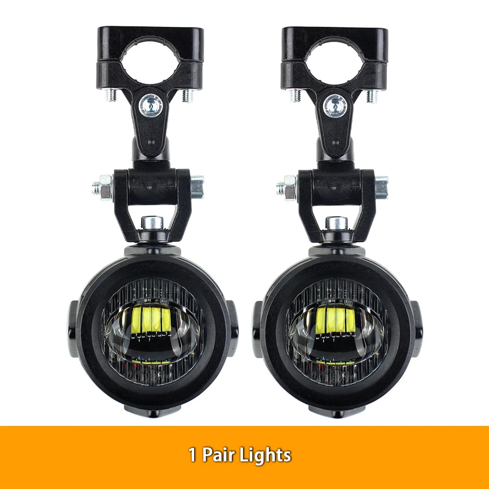 Motorcycle LED Fog Lights 40W 6000K Auxiliary Driving Lights for BMW R1200GS F800GS F700GS F650