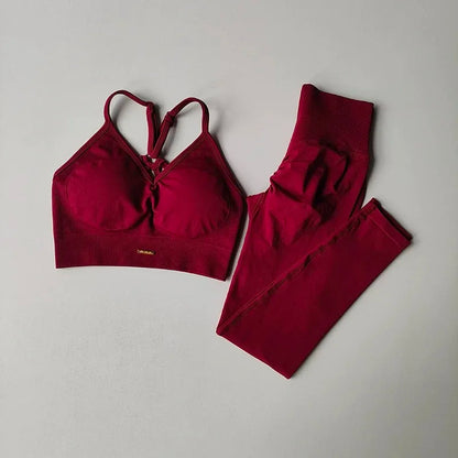 Women's High Waist Butt Lifting Yoga Set – Sleeveless
