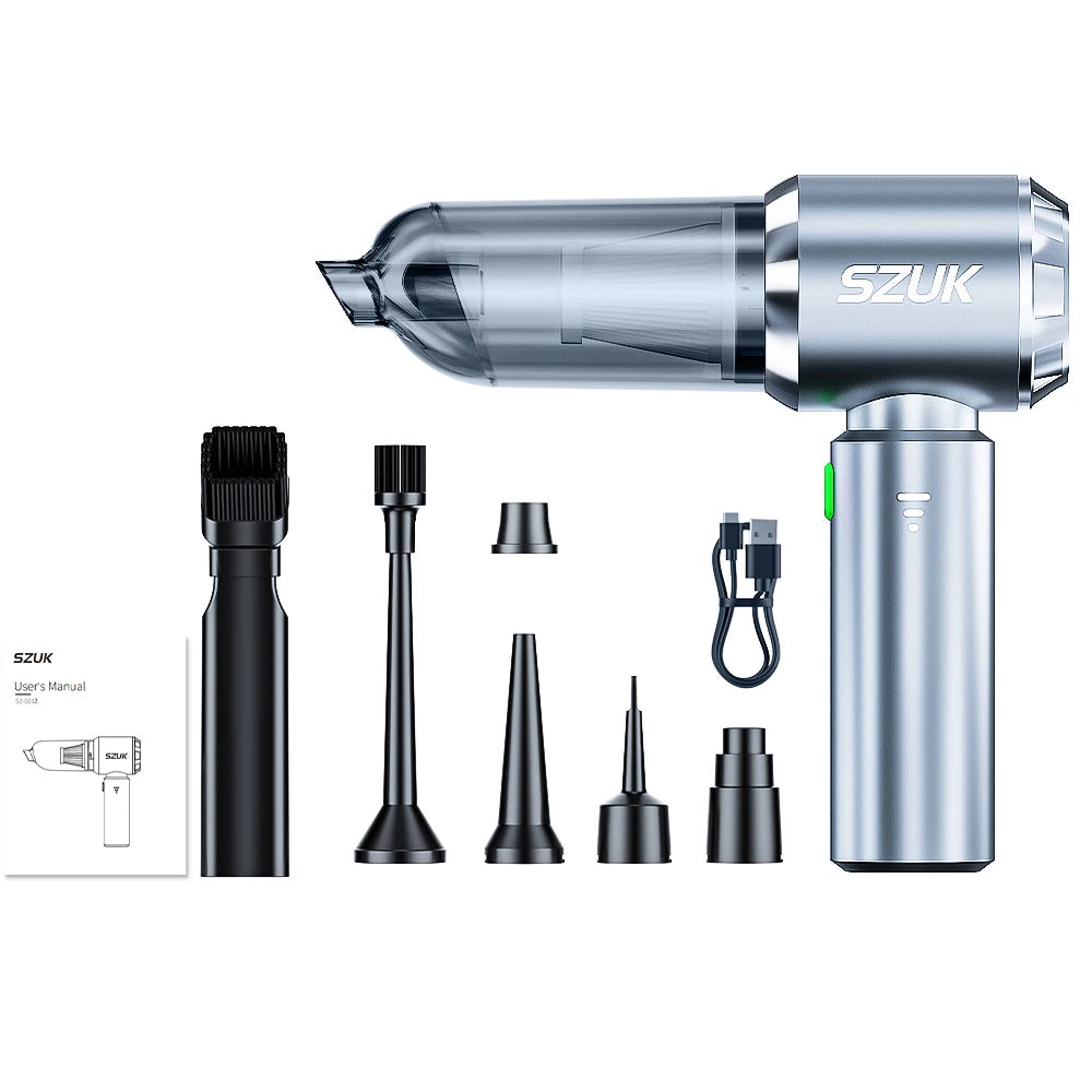 SZUK Cordless Handheld Vacuum Cleaner 180000Pa – Car & Keyboard