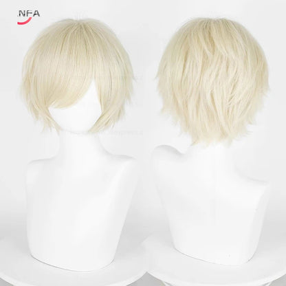Short Straight Anime Cosplay Wig 30cm Multi-Color Unisex