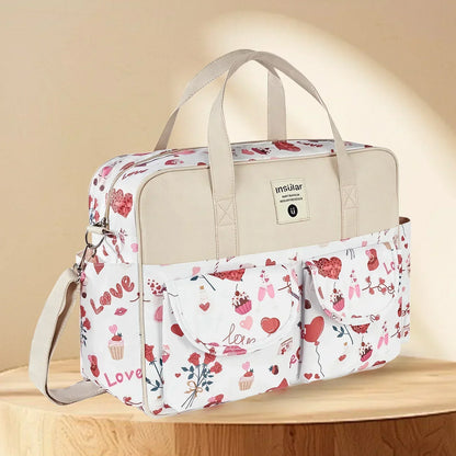 Large Capacity Diaper Bag Crossbody with Wide Opening