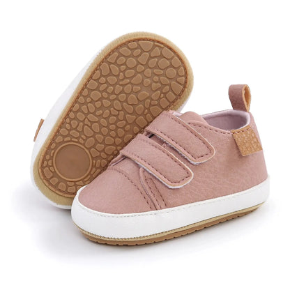 Baby First Walker Sneakers Anti-Slip PU Leather Shoes