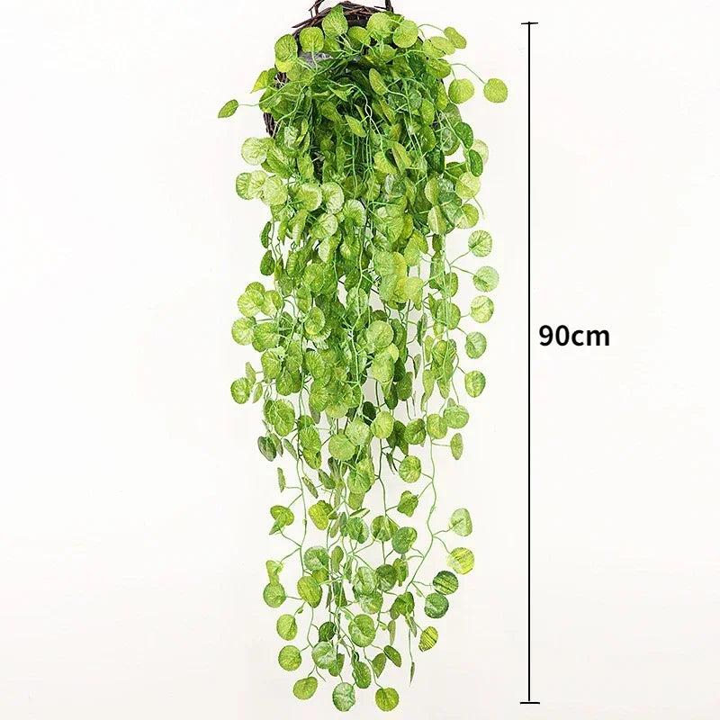 Artificial Hanging Plant Vine – 90cm Faux Greenery for Home & Wedding Decor