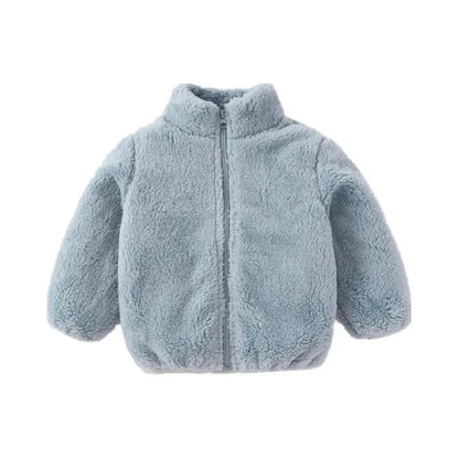 Kids Fleece Zip-Up Jacket – Warm Toddler Outerwear for Boys & Girls