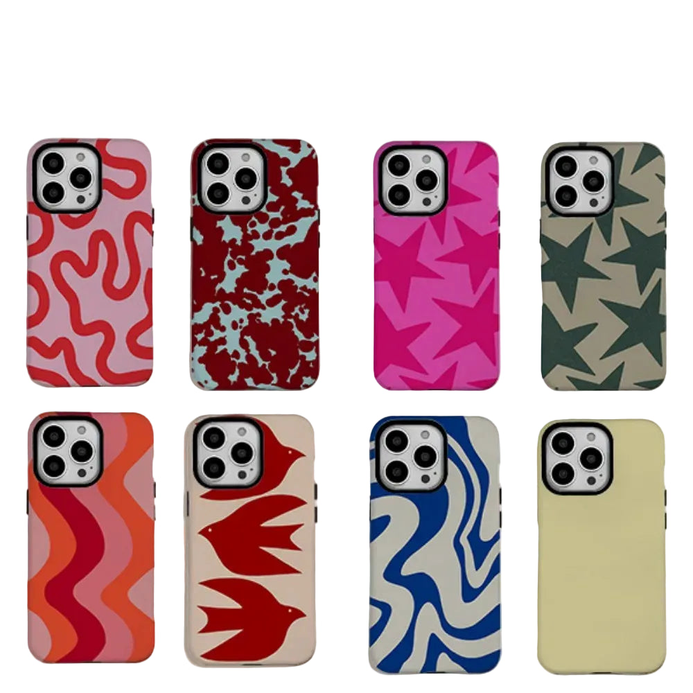 Clmj BUGR Fashion Vintage Large Stars iPhone Case