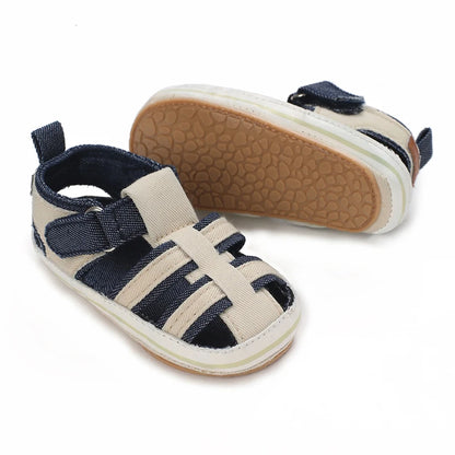 Baby First Walker Sandals – Soft Sole Closed-Toe Unisex (0-18 Months)