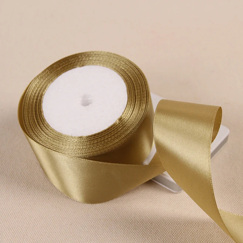 Silk Satin Ribbon – Multi-Size & Color for Wedding, Christmas & Party Decor
