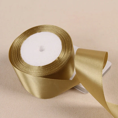 Silk Satin Ribbon – Multi-Size & Color for Wedding, Christmas & Party Decor