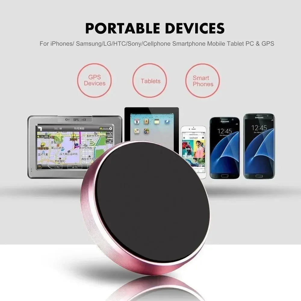 Magnetic Car Phone Mount – Adhesive Dashboard & Wall Holder