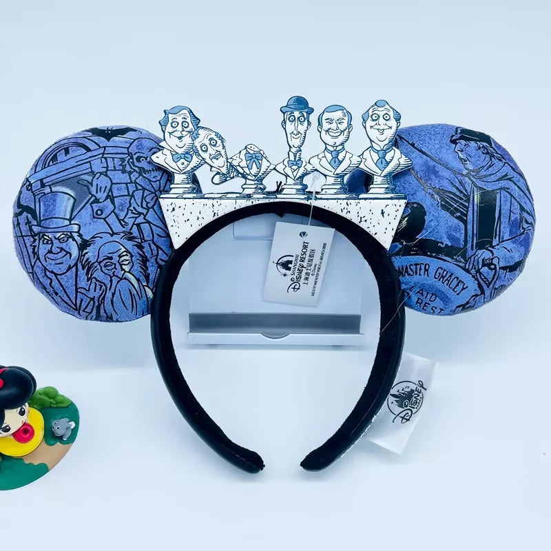Disney Minnie Mouse Ears Headband – Plush Bow for Adults & Kids