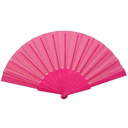 Folding Hand Fan Chinese Silk Fabric Fan for Weddings & Dance