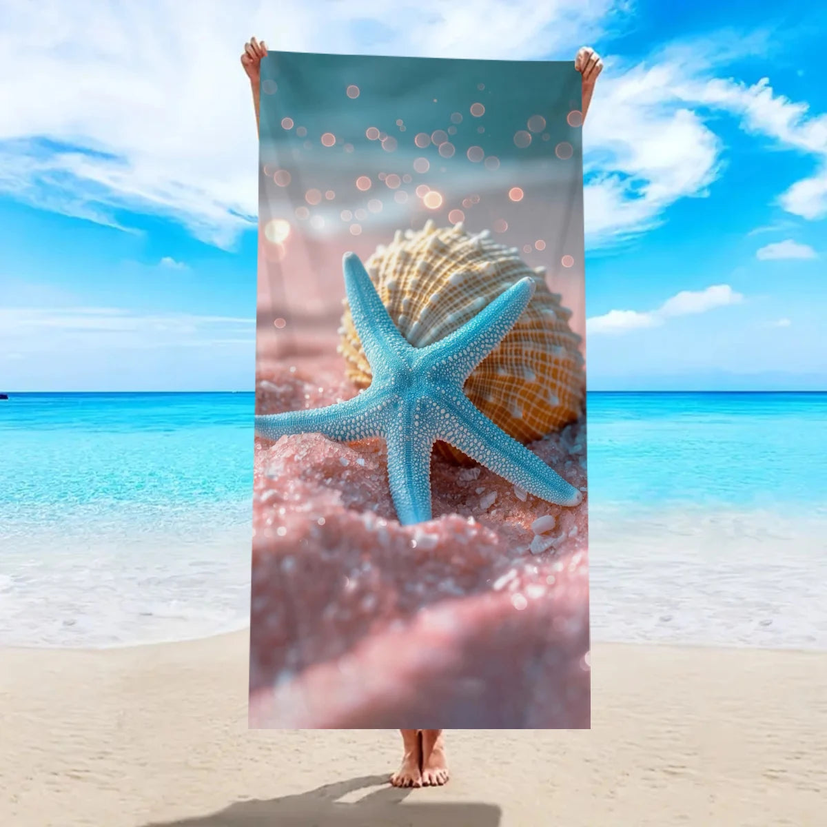Ocean Element Beach Towel – Oversized Microfiber Sand-Free Towel