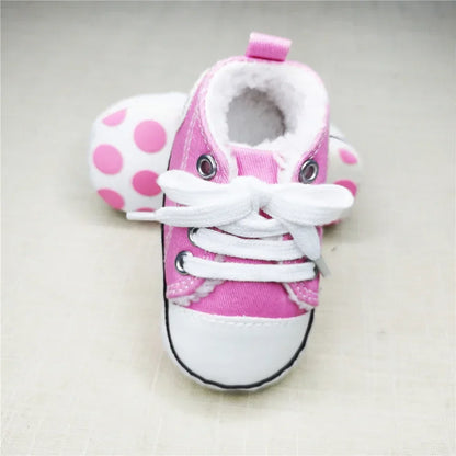 Baby Canvas Sneakers – Soft Sole First Walkers for Boys & Girls