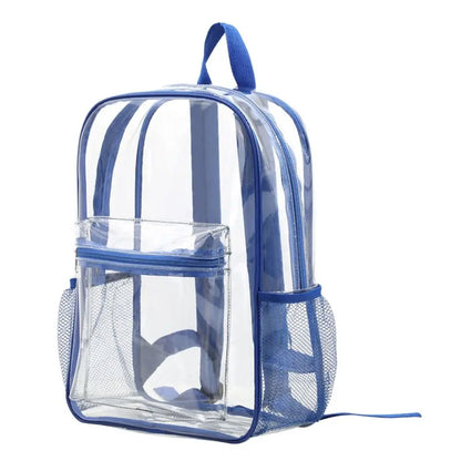 Clear PVC Transparent Backpack – Large Capacity Travel & Sports Bag