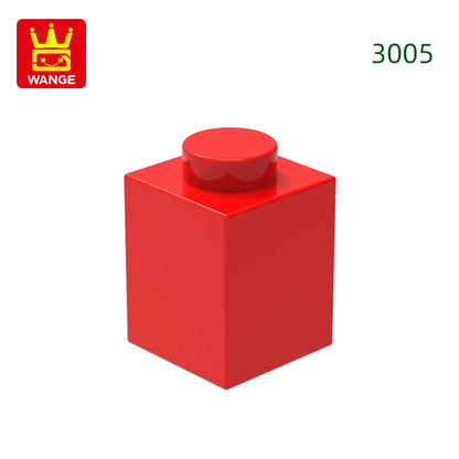 Wange 3005 1x1 Basic Brick MOC Parts – 232pcs Bulk Pack