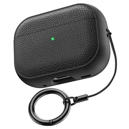 Litchi Leather AirPods Case – Fits AirPods 1/2/3/4 & Pro 1/2