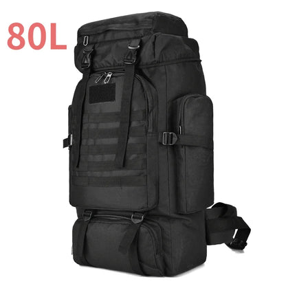 Large Tactical Hiking Backpack – 80L/100L Military Molle Bag for Camping & Travel