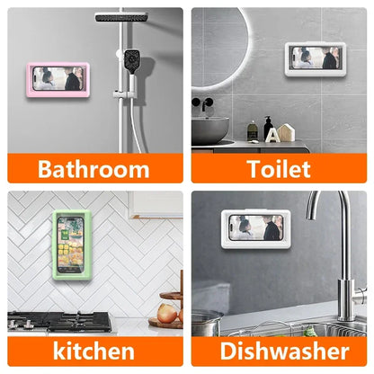 Waterproof Shower Phone Case Wall Mount with Touch Screen