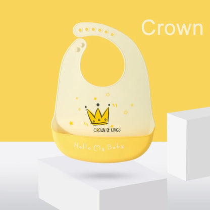 Silicone Baby Bib with Food Catcher – Waterproof & Soft