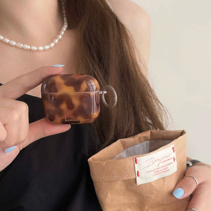 Tortoiseshell AirPods Case with Ring – IMD Amber Design