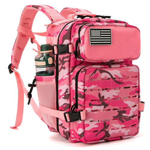 Tactical MOLLE Backpack with Dual Cup Holders – 25L & 45L