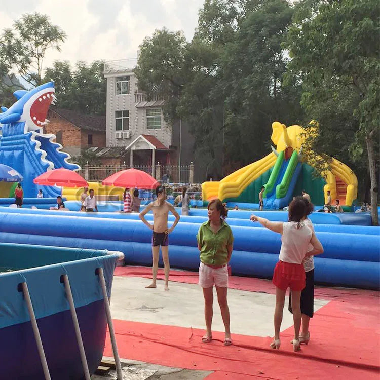 Inflatable Water Park with Pool