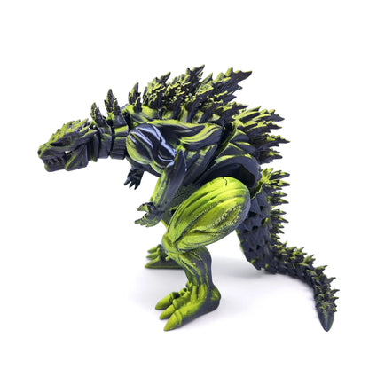 3D Printed Godzilla Action Figure – 18cm Articulated Monster Toy