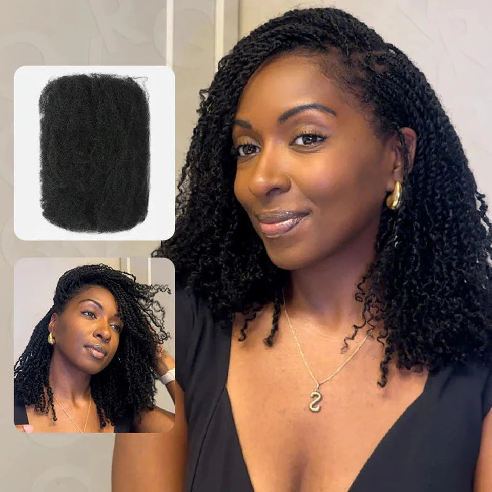 Afro Kinky Bulk Human Hair for Braiding & Dreadlocks – Remy
