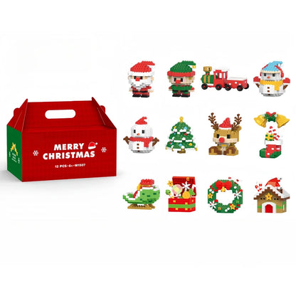 Christmas Mini Building Blocks Toy Set – Festive Holiday Gift