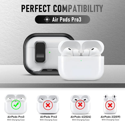 AirPods Pro 3 Clear Case with Cleaning Kit & Lanyard