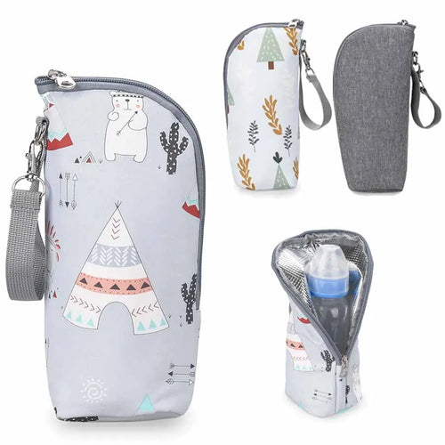 Baby Bottle Warmer Bag – Portable Insulated Stroller Bottle Holder