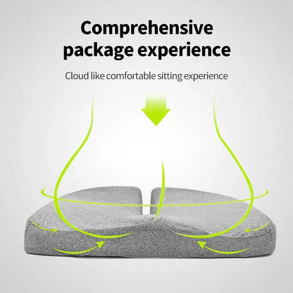 Orthopedic Memory Foam Seat Cushion – Sciatica & Tailbone Relief