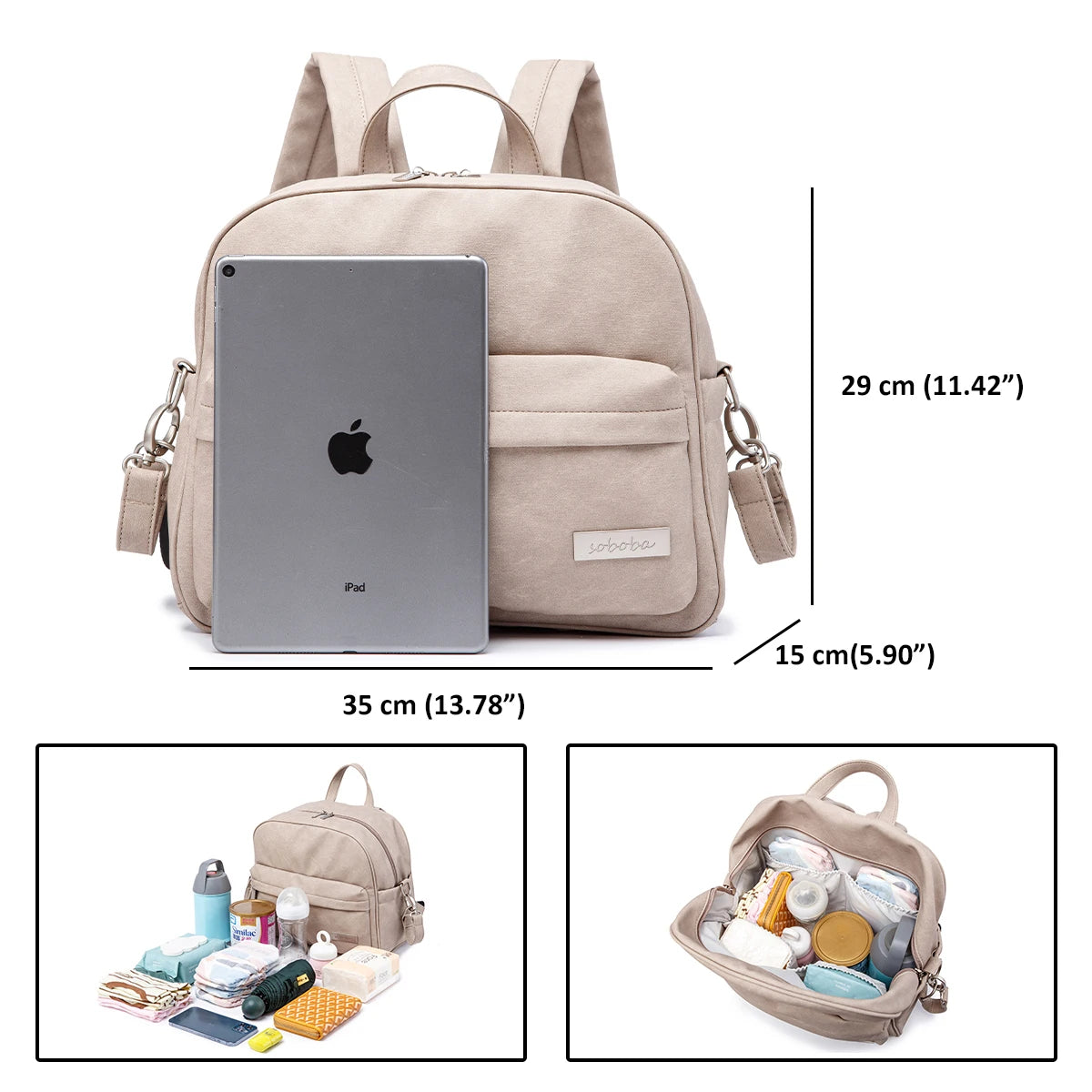 Diaper Bag Backpack – Waterproof Lightweight Mommy Nappy Bag