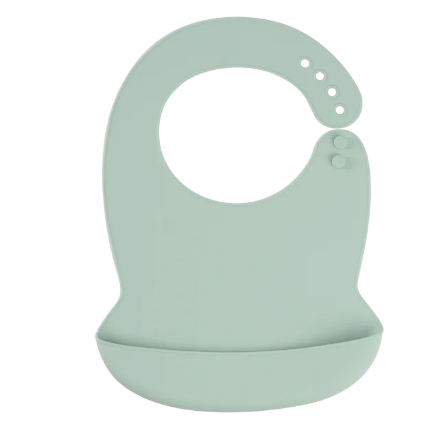 Silicone Baby Bib with Food Catcher – Waterproof & Soft
