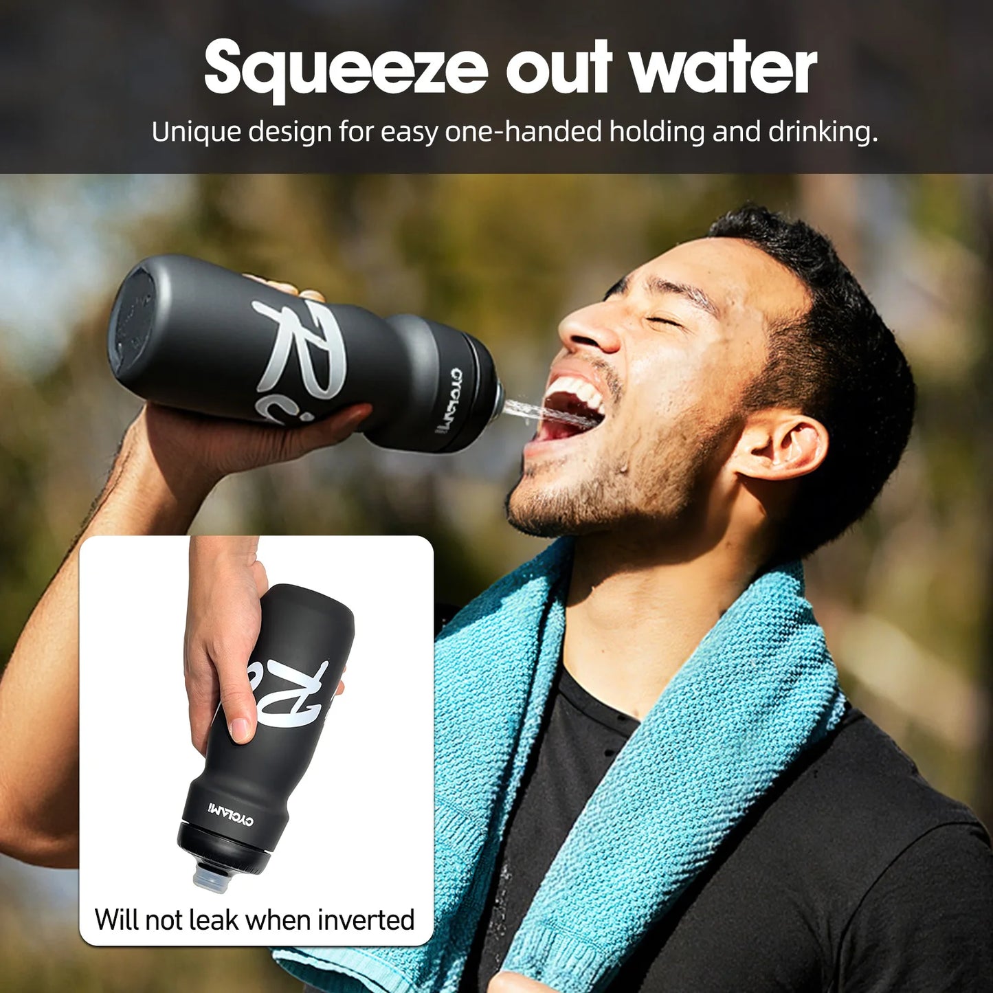 650ML 750ML Lightweight Leak Proof Cycling Water Bottle