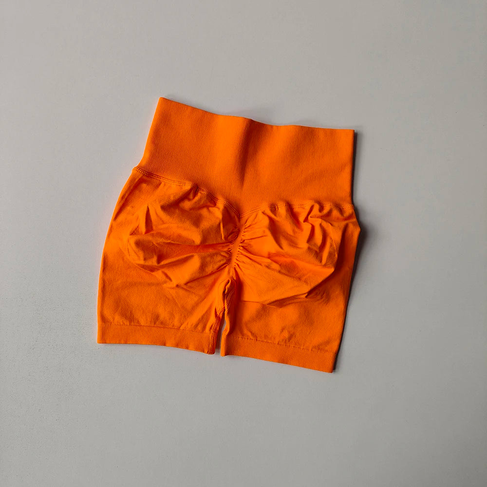 High-Waist Yoga Shorts for Women – Butt Lift Fitness Shorts