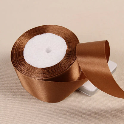 Silk Satin Ribbon – Multi-Size & Color for Wedding, Christmas & Party Decor
