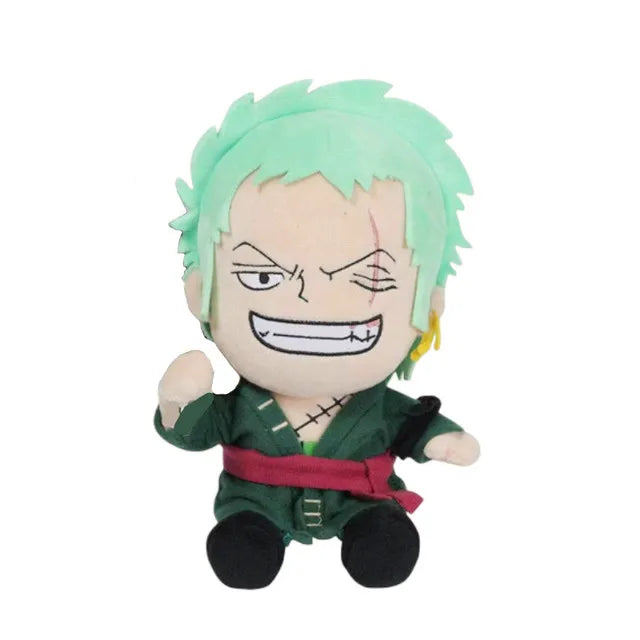 25CM One Piece Luffy Chopper Ace Zoro Plush Doll