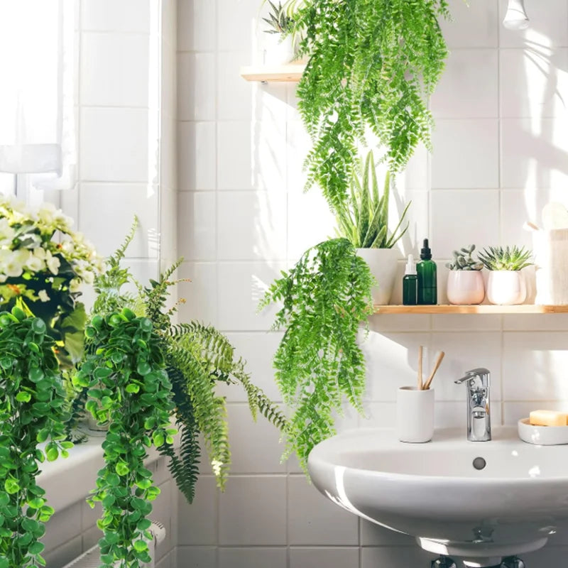 Artificial Hanging Plant Vine – 90cm Faux Greenery for Home & Wedding Decor