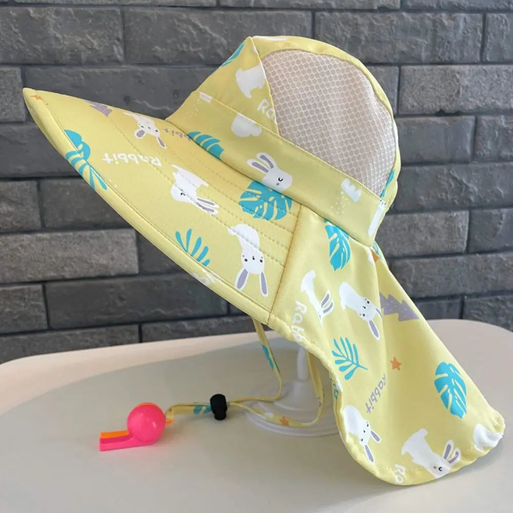 Anti UV Kids Sun Hat with Neck and Ear Protection