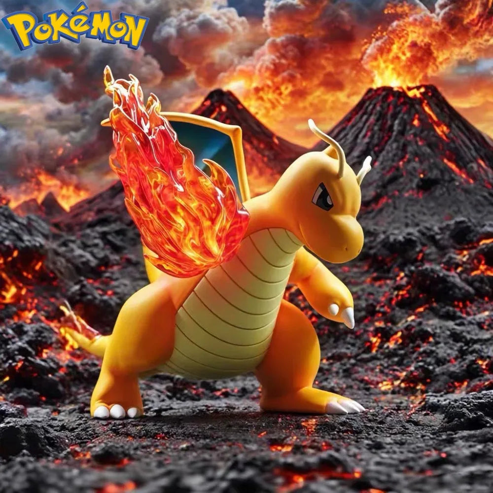 10CM Pokémon Dragonite Fire Punch PVC Action Figure