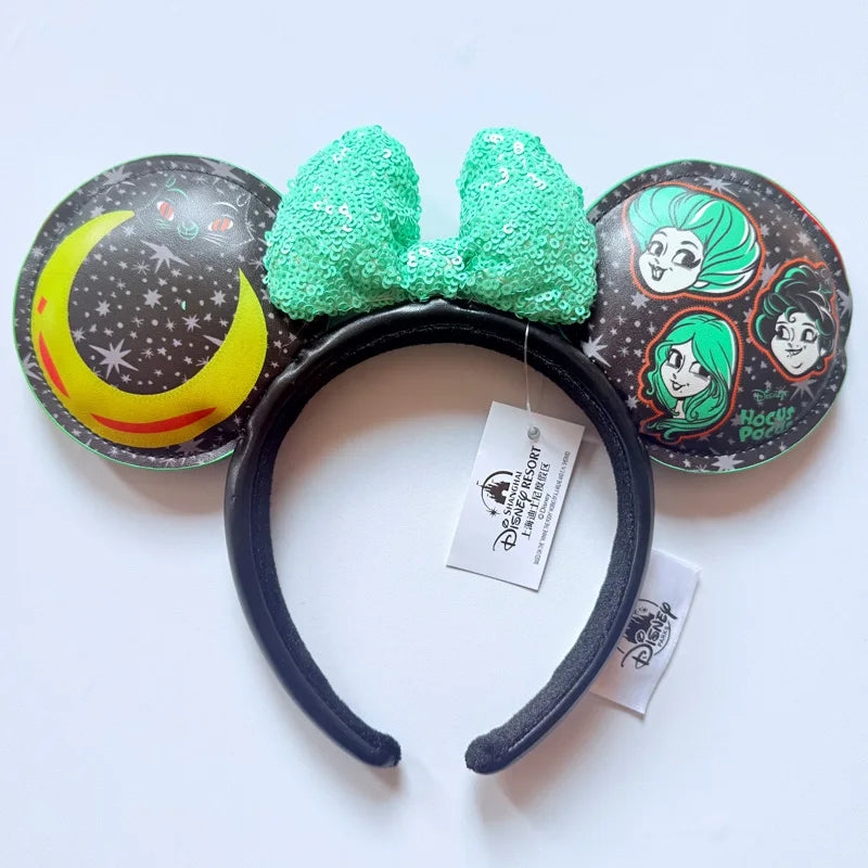 Disney Princess Minnie Ears Headband – Sequin Bow Hair Hoop