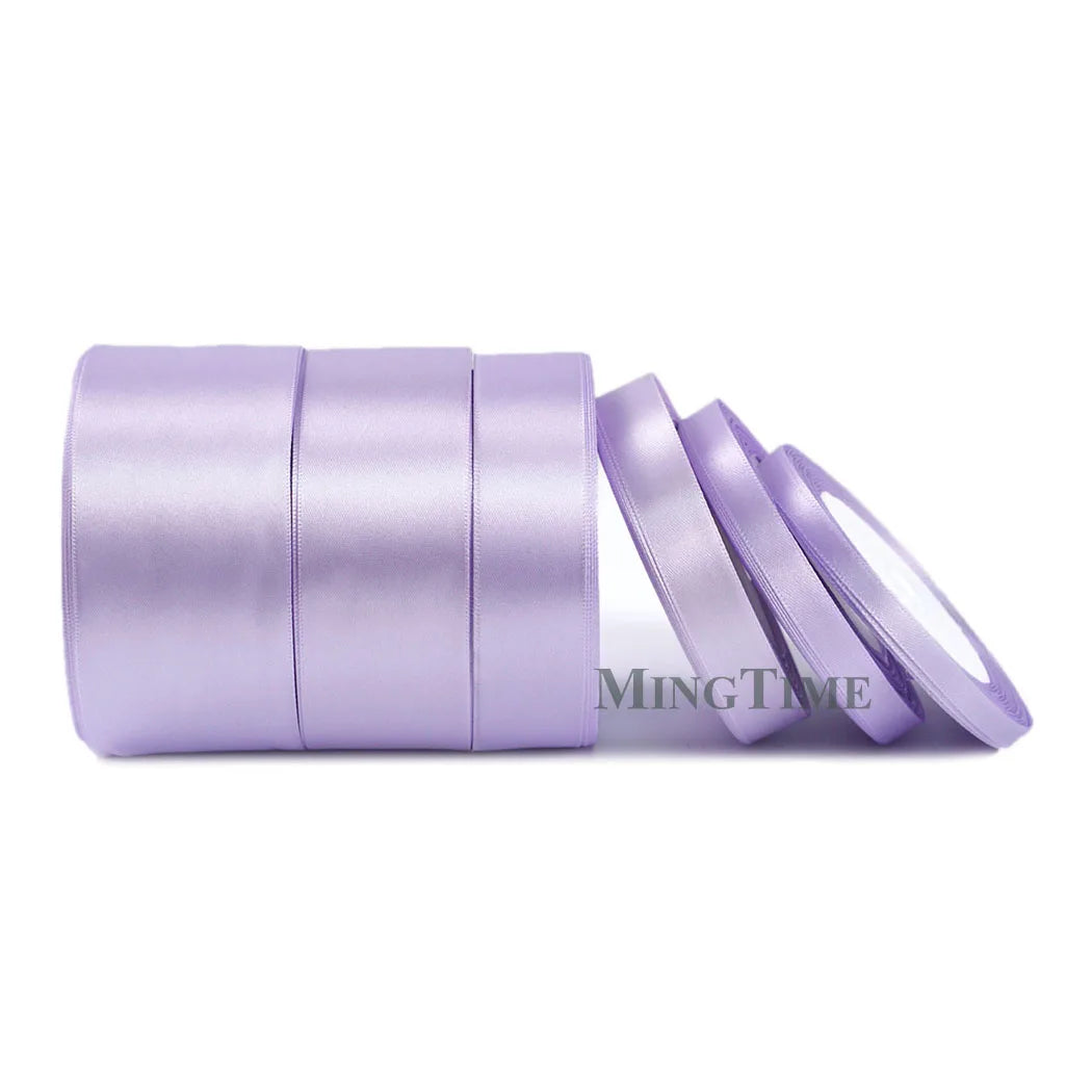 Satin Ribbon 25 Yards – 6mm to 50mm Wide, Multiple Colors