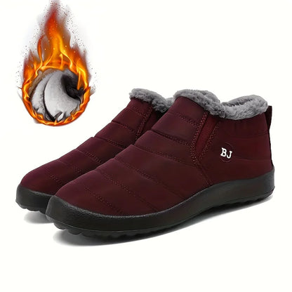 Women's Waterproof Snow Boots – Warm Fur-Lined, Non-Slip
