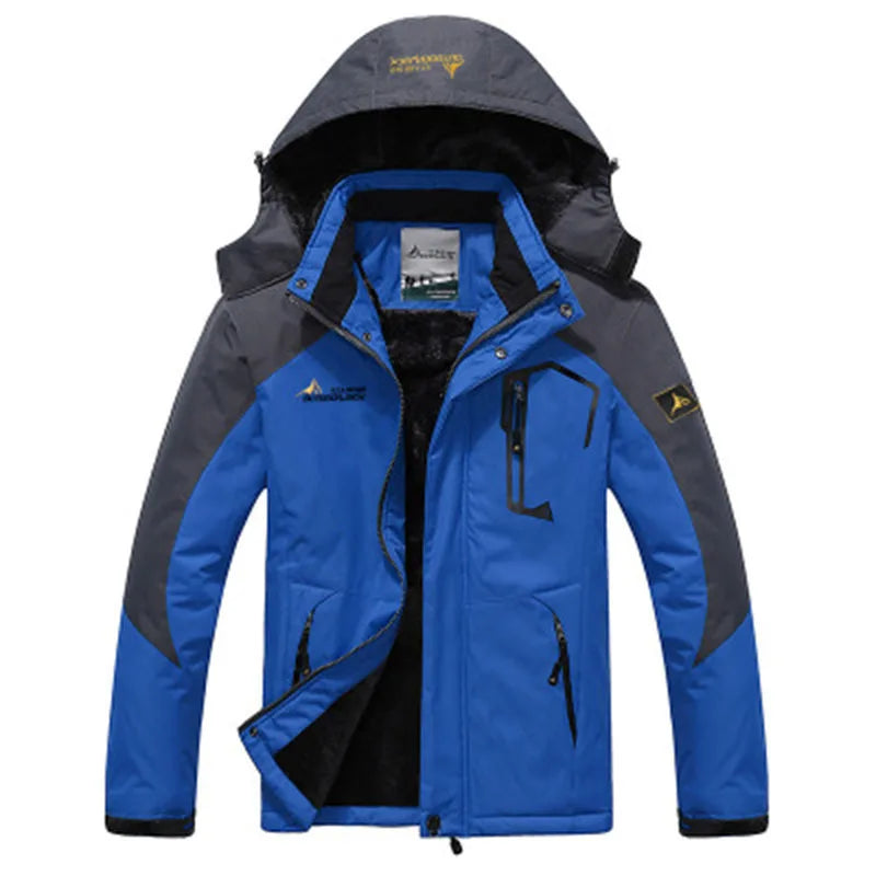 Men's Winter Parka – Thick Hooded Fur-Lined Military Anorak Coat