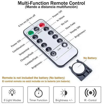 LED Curtain Fairy Lights with Remote Control – USB, Multiple Sizes & Colors