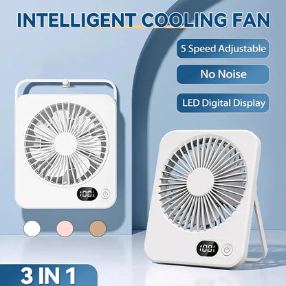 Mini Portable Folding USB Rechargeable Desk Fan