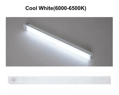 PIR Motion Sensor LED Light Bar – Rechargeable USB Cabinet Light