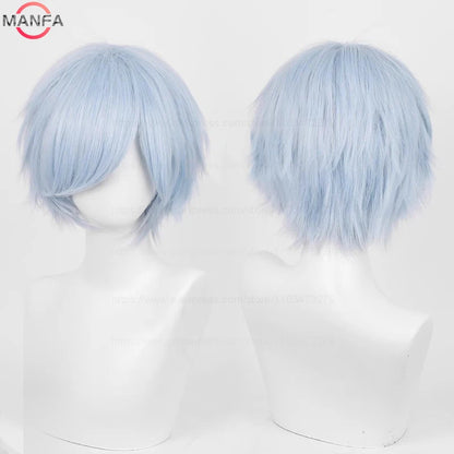 Short Straight Anime Cosplay Wig 30cm Multi-Color Unisex