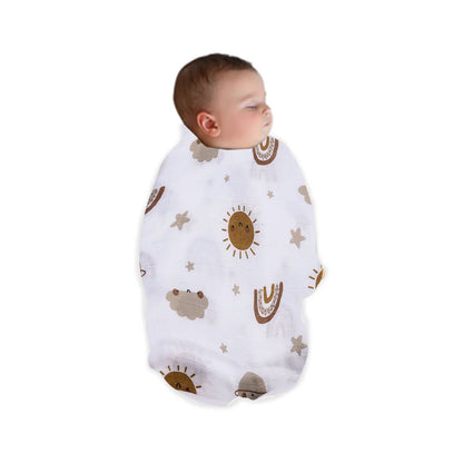 Baby Muslin Swaddle Blanket – Soft Bamboo Cotton, 47x43in, 22 Prints